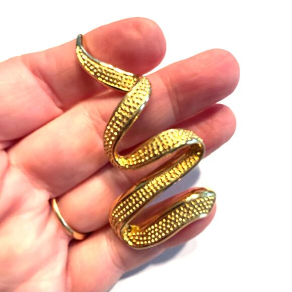 Vintage Erwin Pearl textured gold Christmas tree brooch modern art holiday pin - Picture 5 of 5